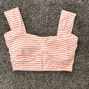 Albion Fit Peachy Keen crop swim top